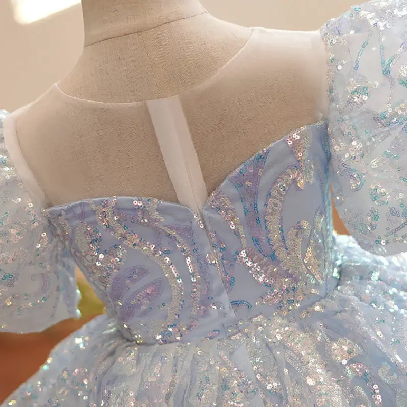 robe de bal paillette pour adolescente