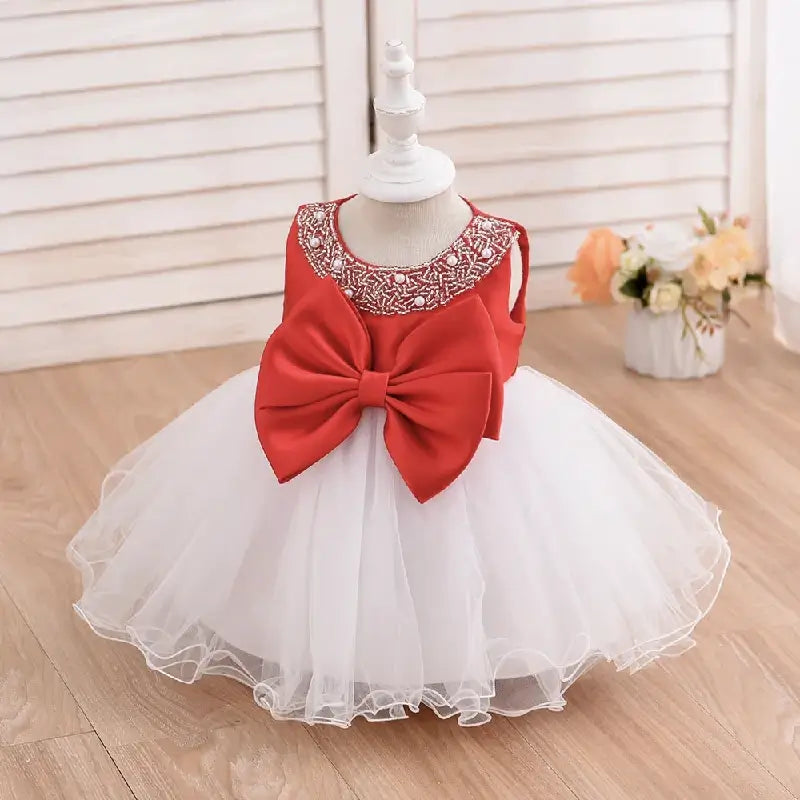 Robe de princesse fée fille rouge