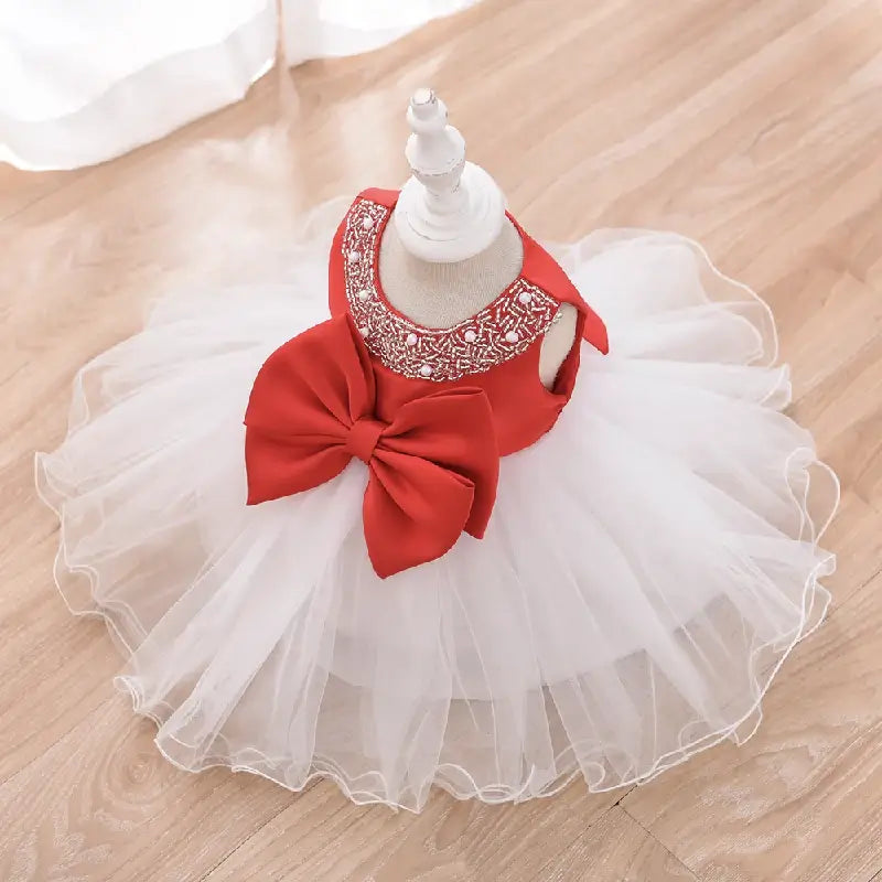 robe princesse fille fée rouge
