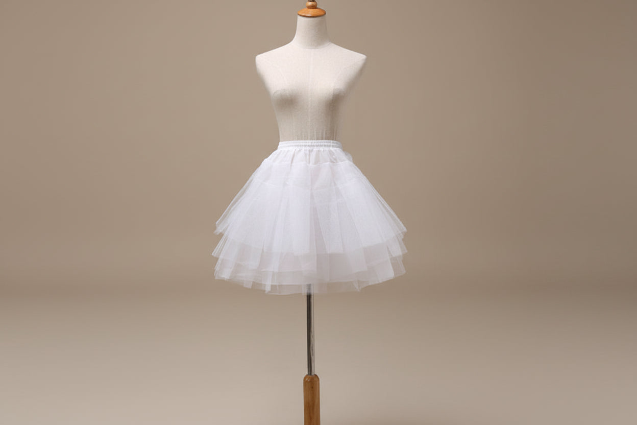 Jupon Pour Fille Avec Armatures Réglables - Tutu Intérieur Volume Pour Communion, Mariage Et Fêtes De Princesse