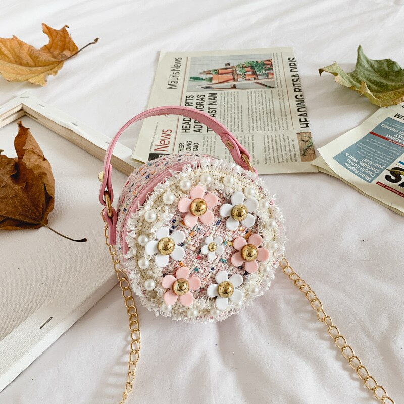 Sac à main coloré fillette Bohème à fleurs