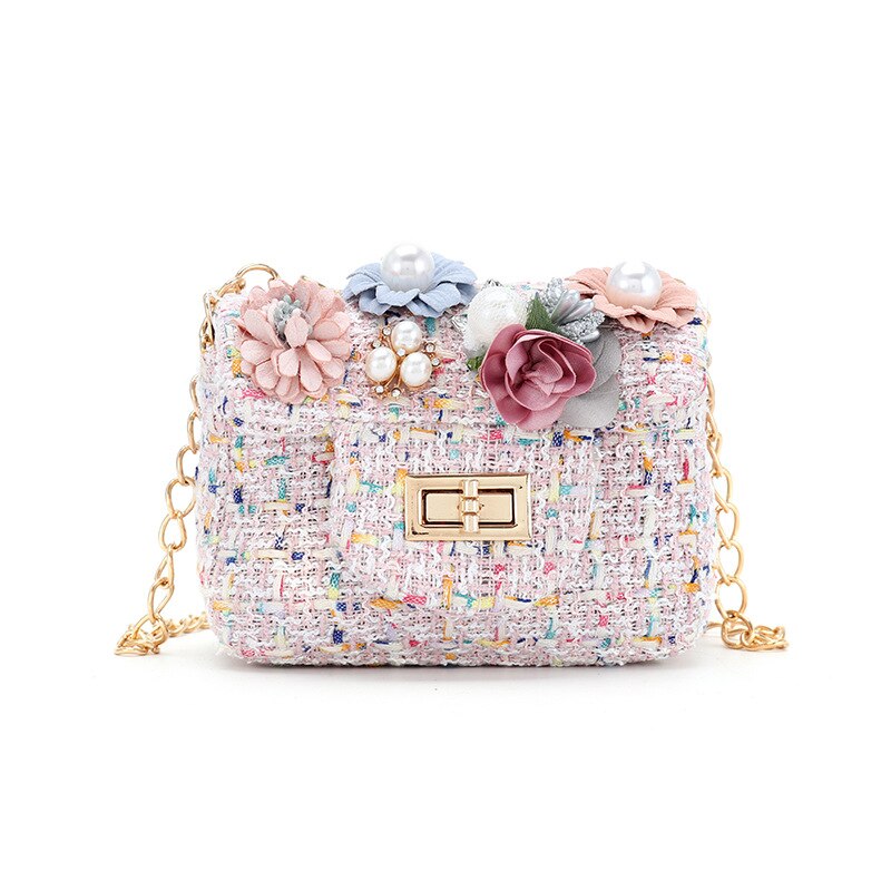 Sac à main coloré enfant classique fleuri