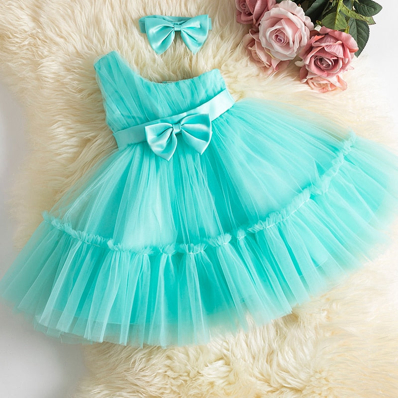 Robe bébé fille une bretelle