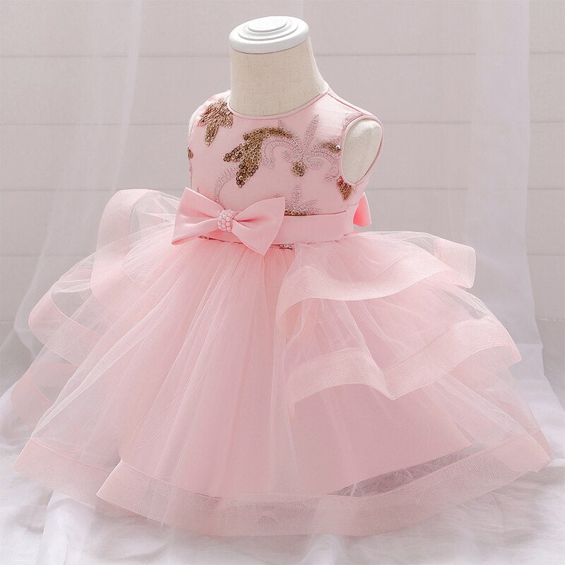 Robe cérémonie bébé fille tulipe