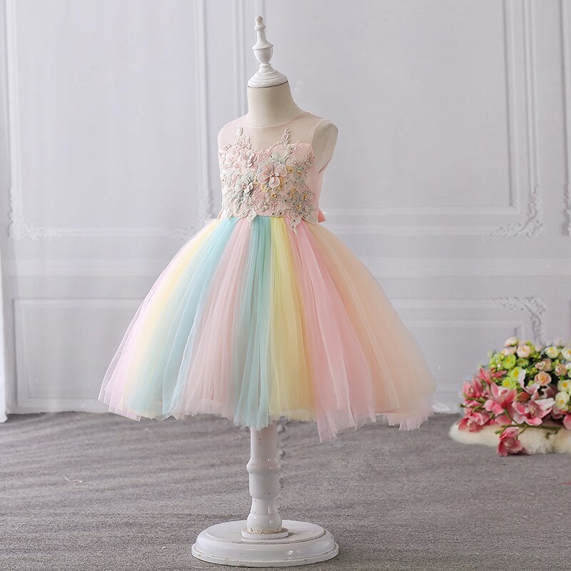 Robe licorne - Arc-en-ciel Pastel