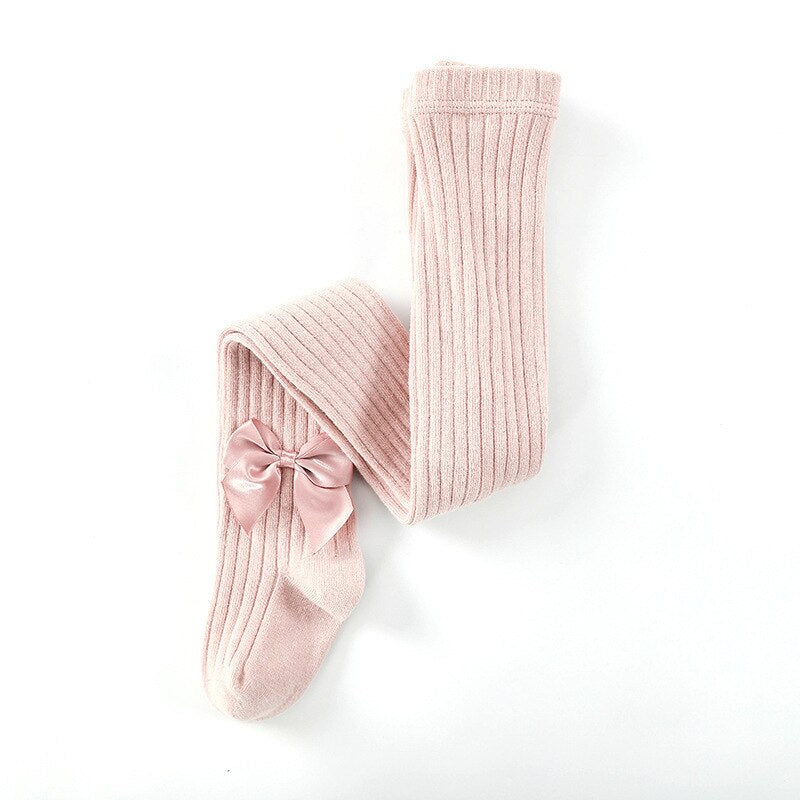 Collant nœud papillon clair