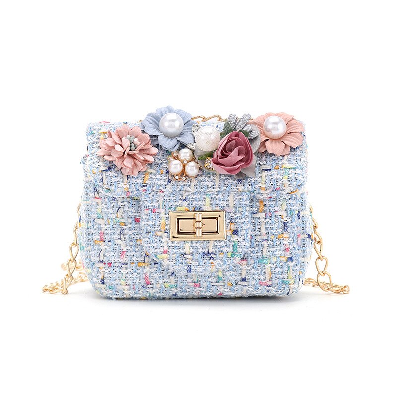 Sac à main coloré enfant classique fleuri