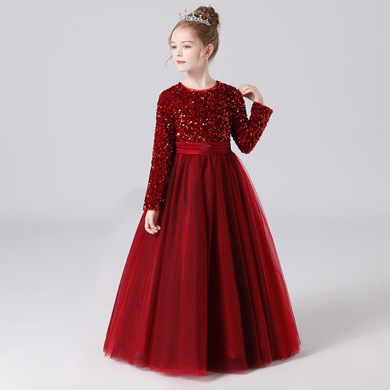 Robe de cérémonie fille paillette