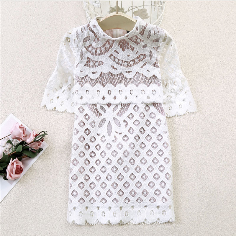 mère fille robe blanche
