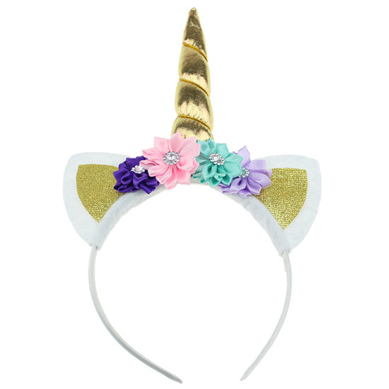 Serre tête - Licorne d'argent