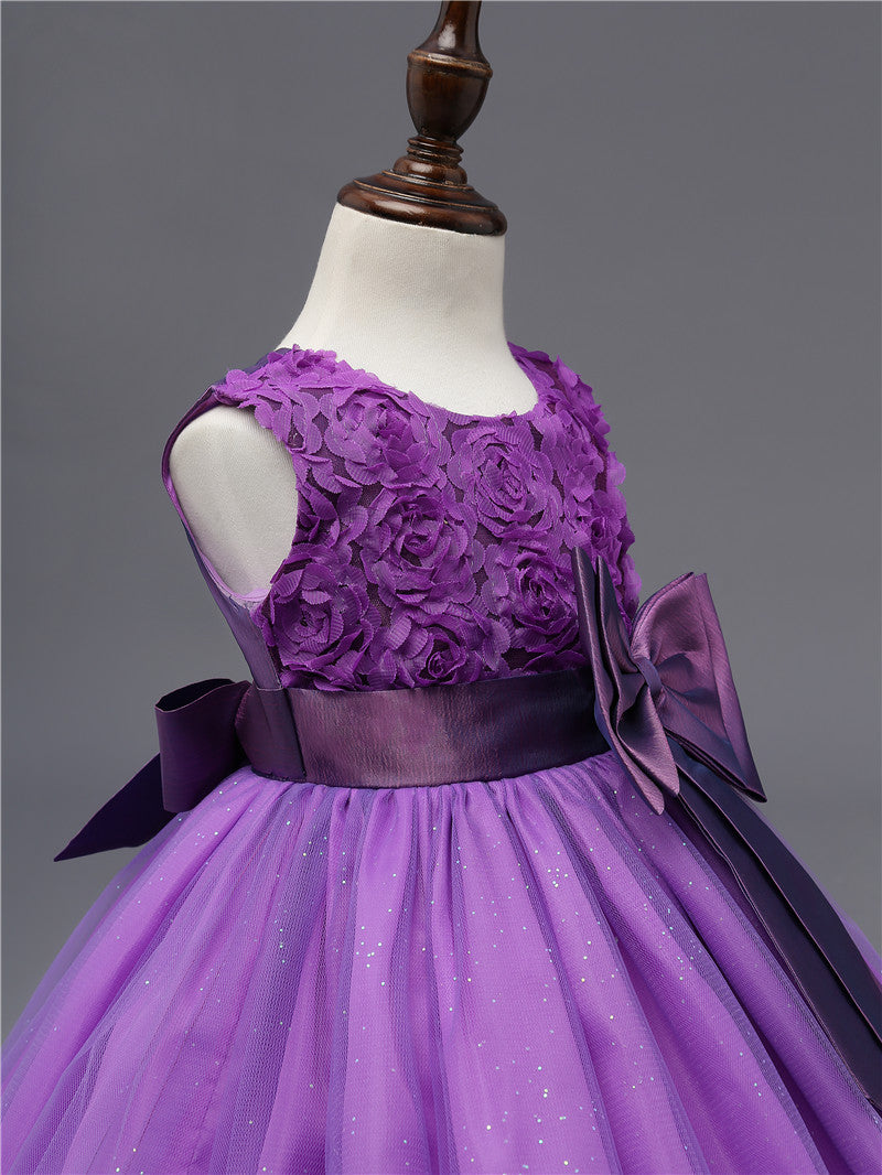 Première robe princesse - Carline violette