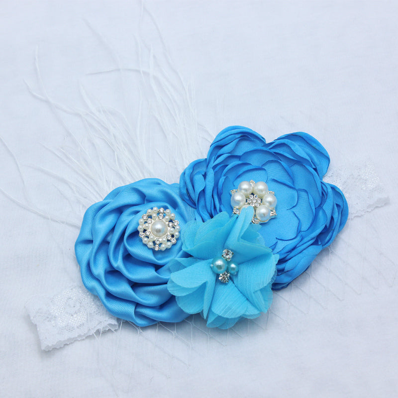Serre tête - Fleur et strass