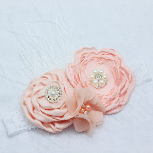 Serre tête - Fleur et strass