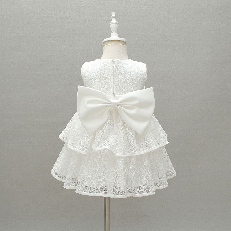 robe baptême fille bohème blanche