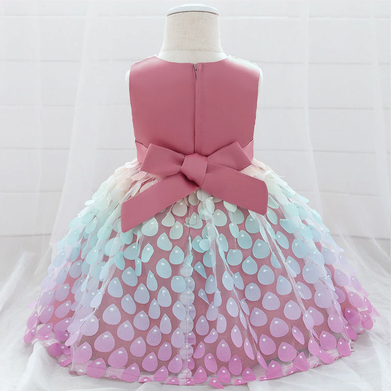 robe vue de dos robe bébé princesse violette