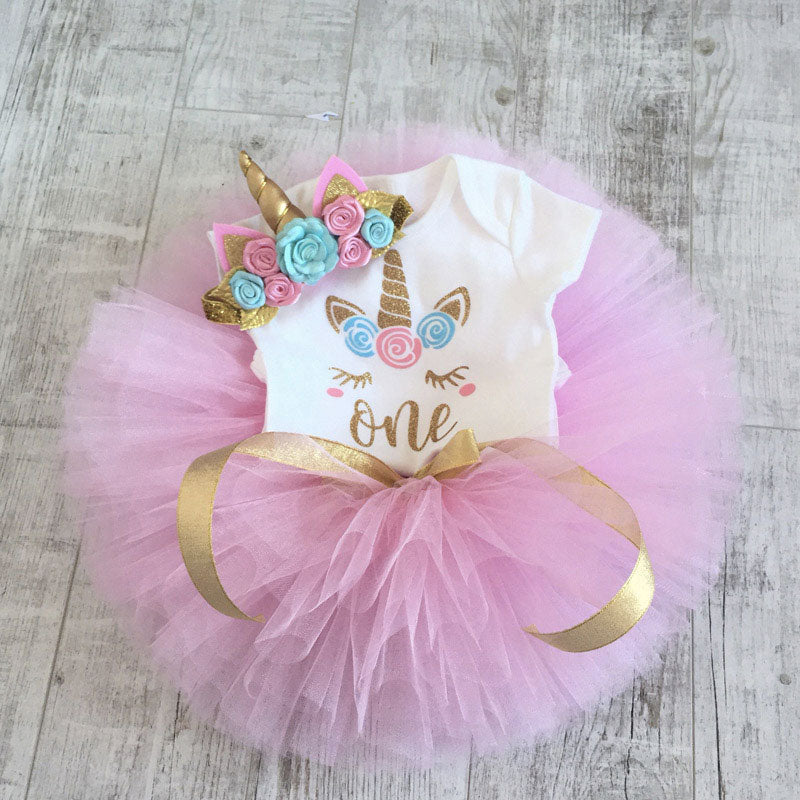 robe licorne rose pour bébé