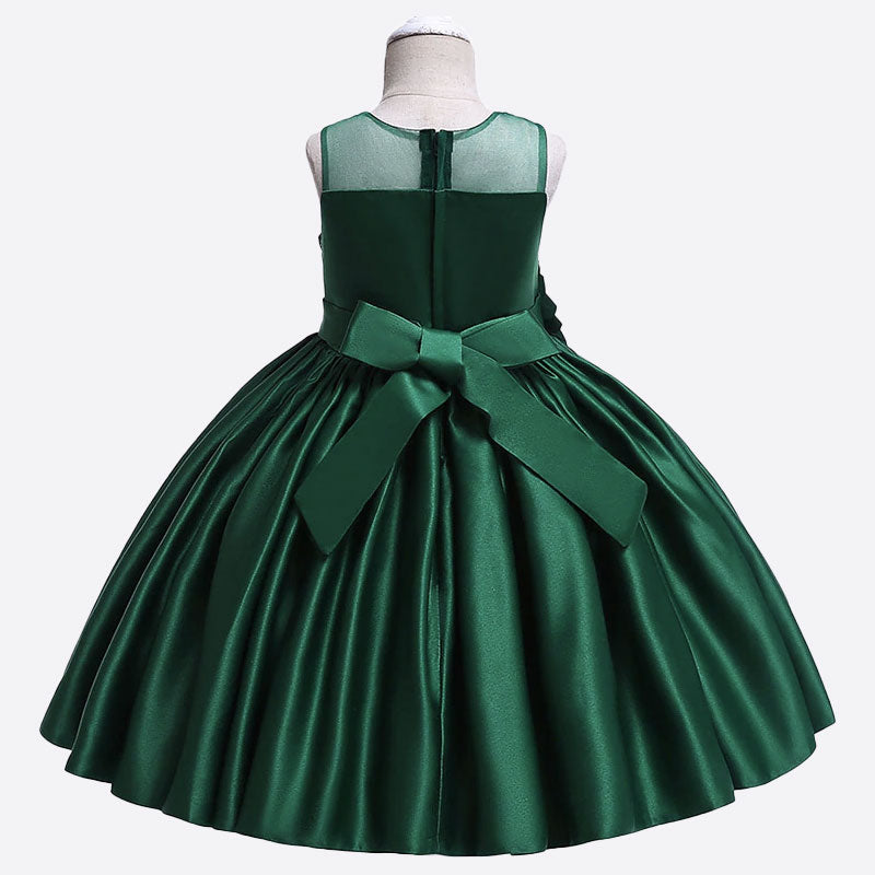 robe verte pour petite fille mariage