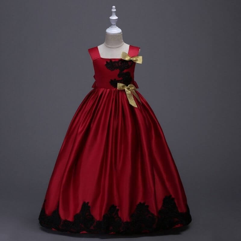 robe de bal fille rouge