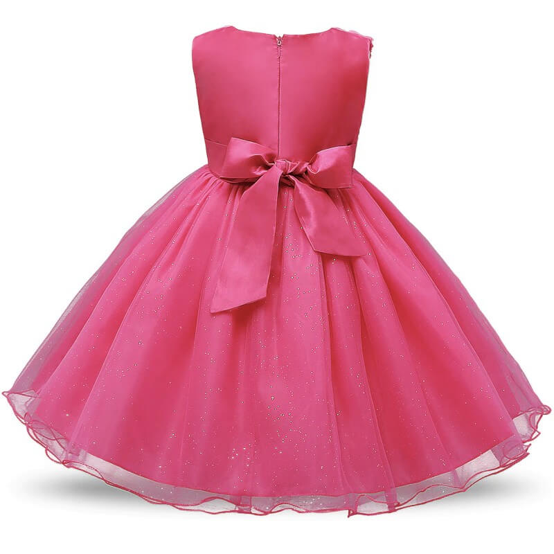 robe de princesse fille carline fuchsia