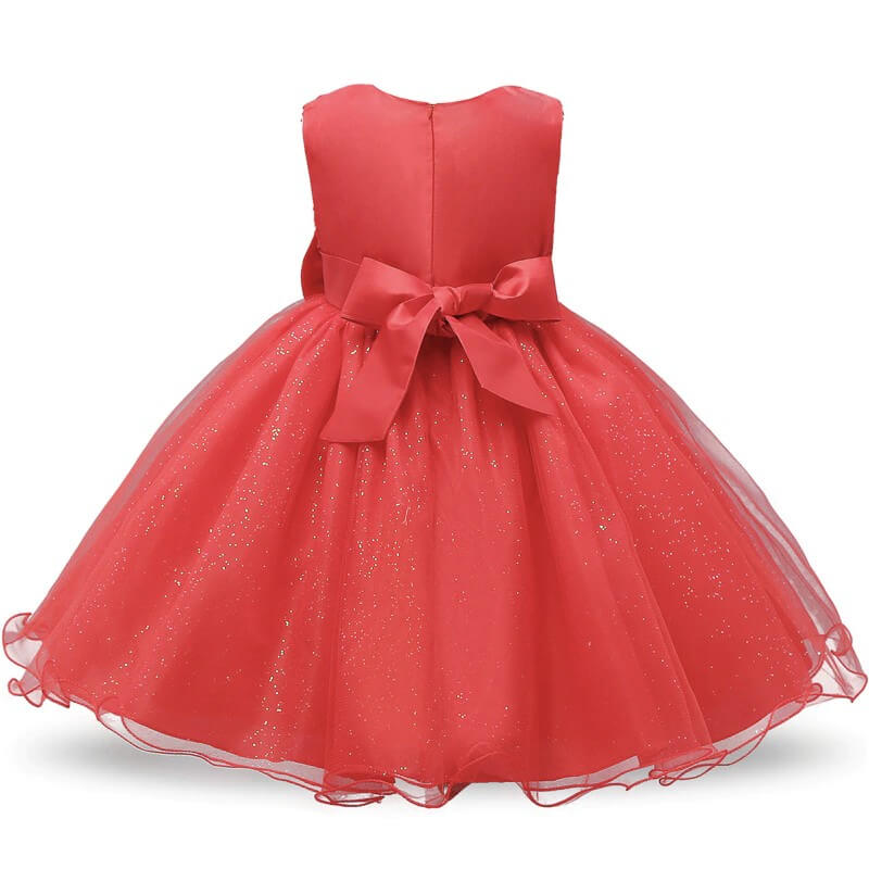 robe de princesse fille carline rouge