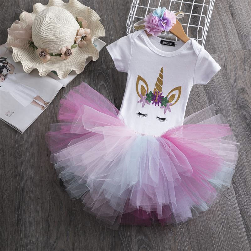 robe licorne pour bébé fille