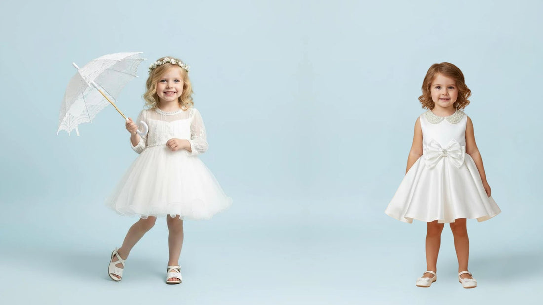 Robe de baptême fille blanche élégante 2026