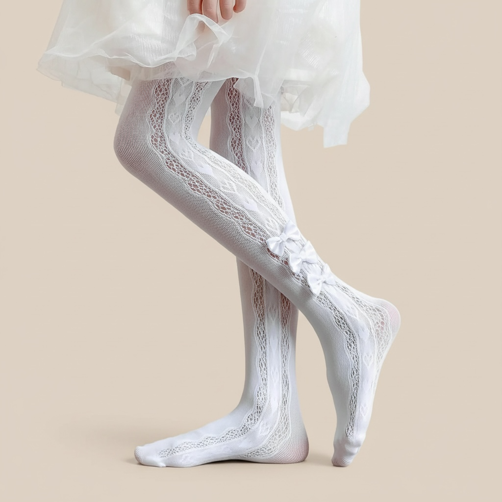 Collant enfant 3 petits noeud