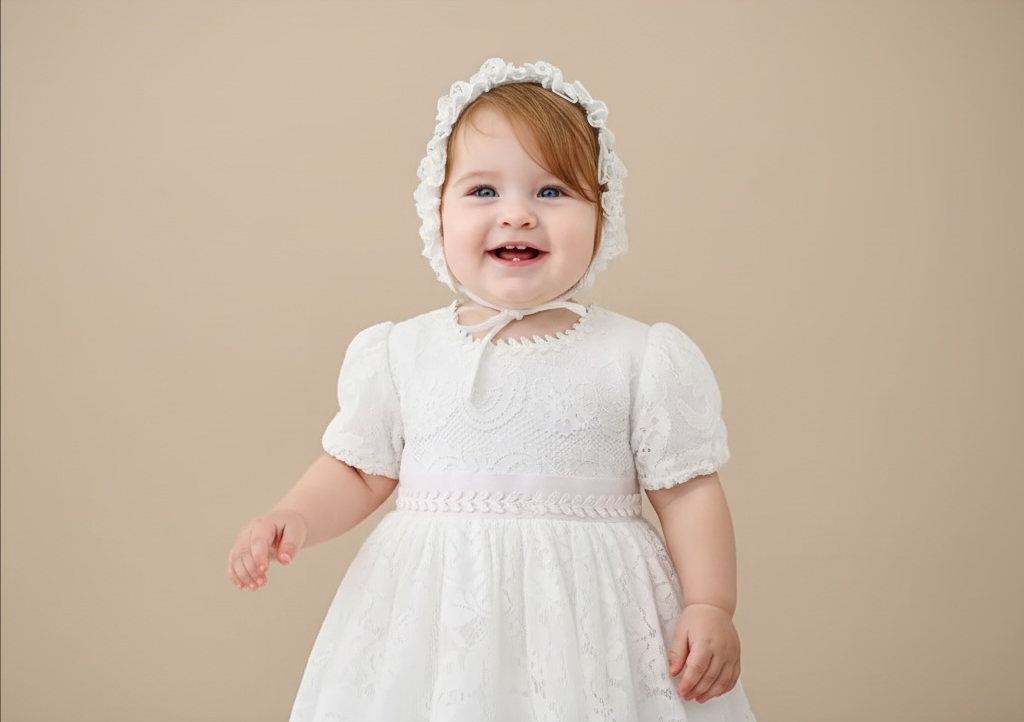 Robe de baptême bébé fille