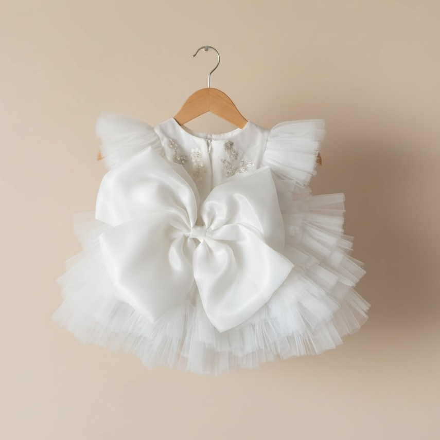Robe baptême bébé Gaufré - 48h