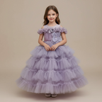 Robe de cérémonie fille - Luxe froufrou
