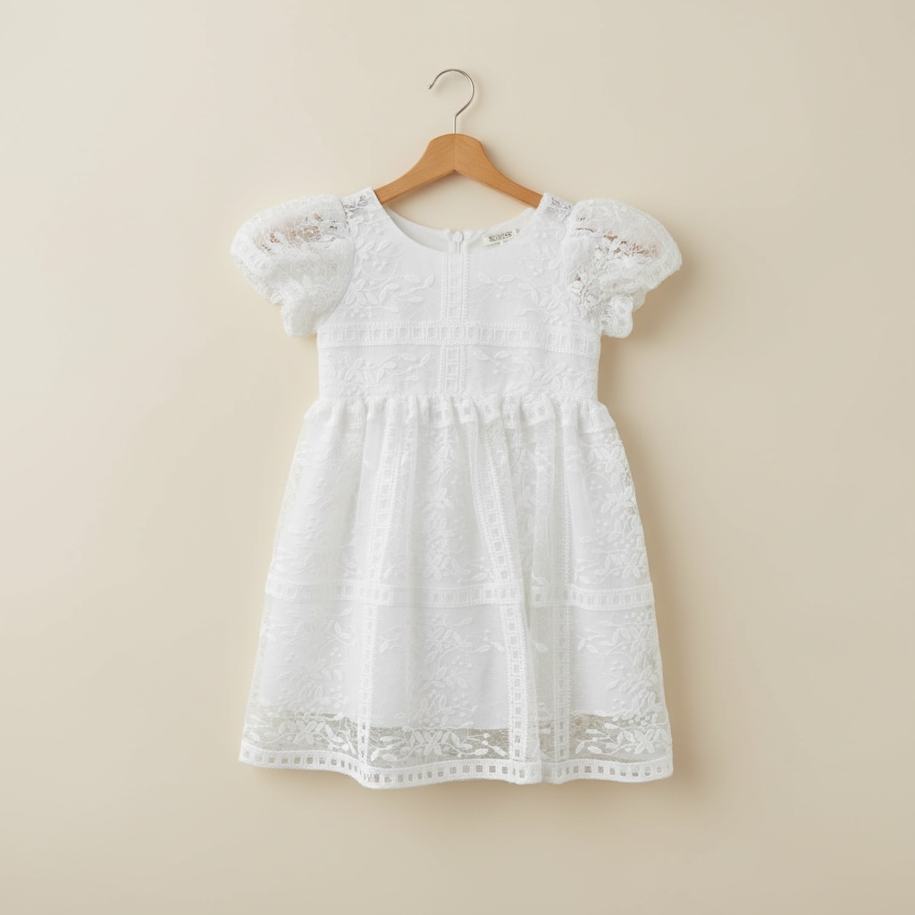 Robe baptême blanche pour enfant