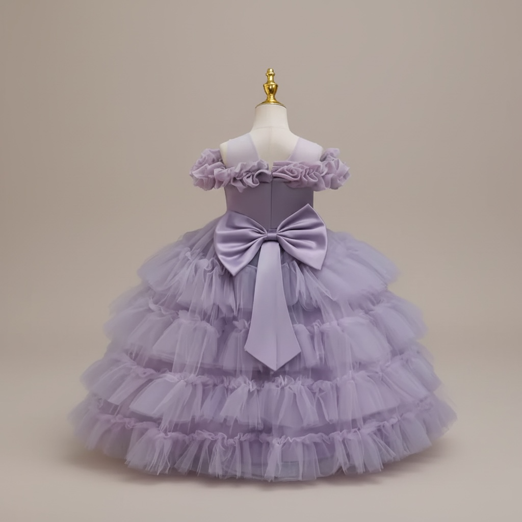 Robe de cérémonie fille - Luxe froufrou