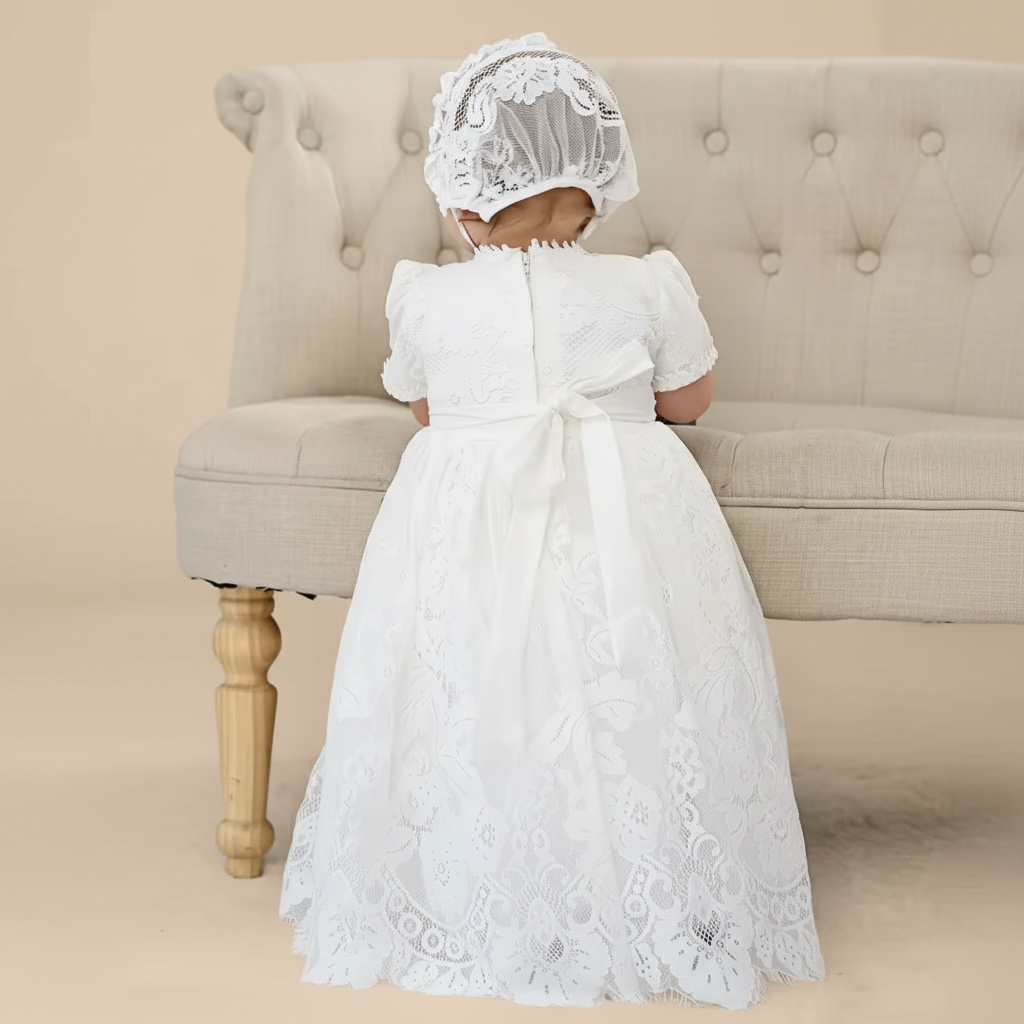 Robe de baptême bébé fille