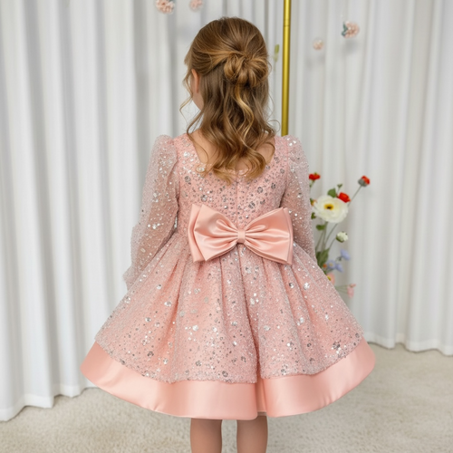 (Copie) Robe princesse fille Daisy rose 48H