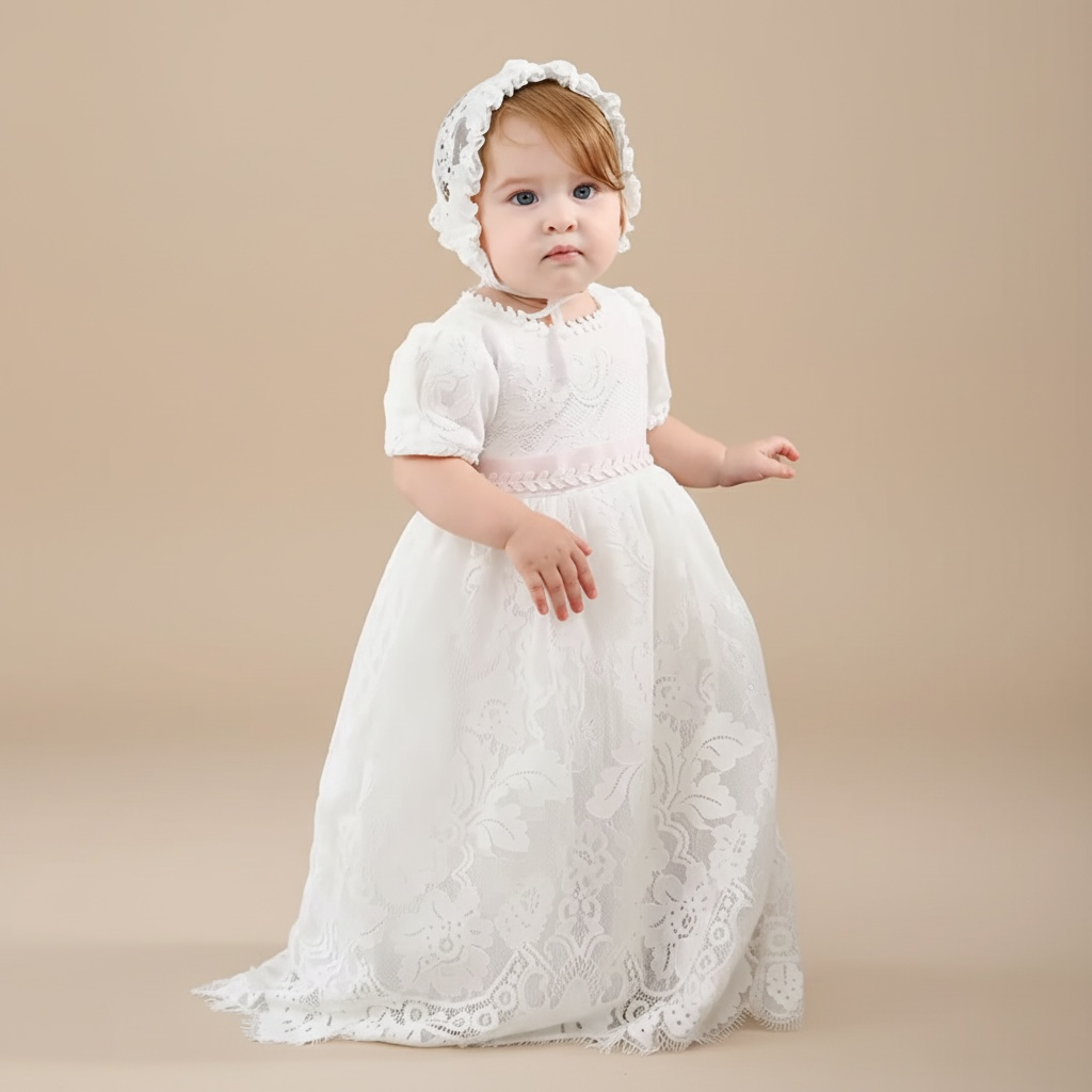 Robe de baptême bébé fille