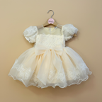 Robe cérémonie bébé manche bouffante