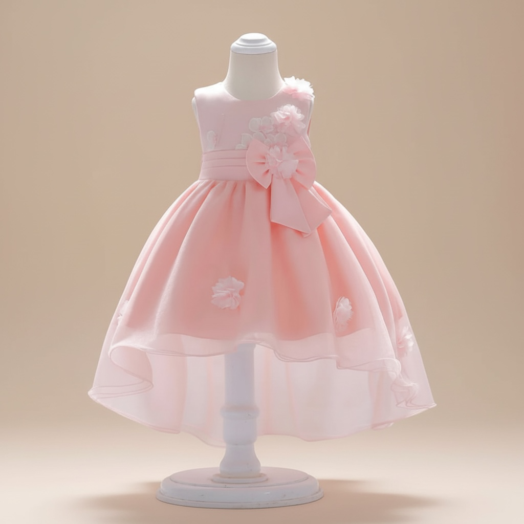 Robe rose bébé cérémonie