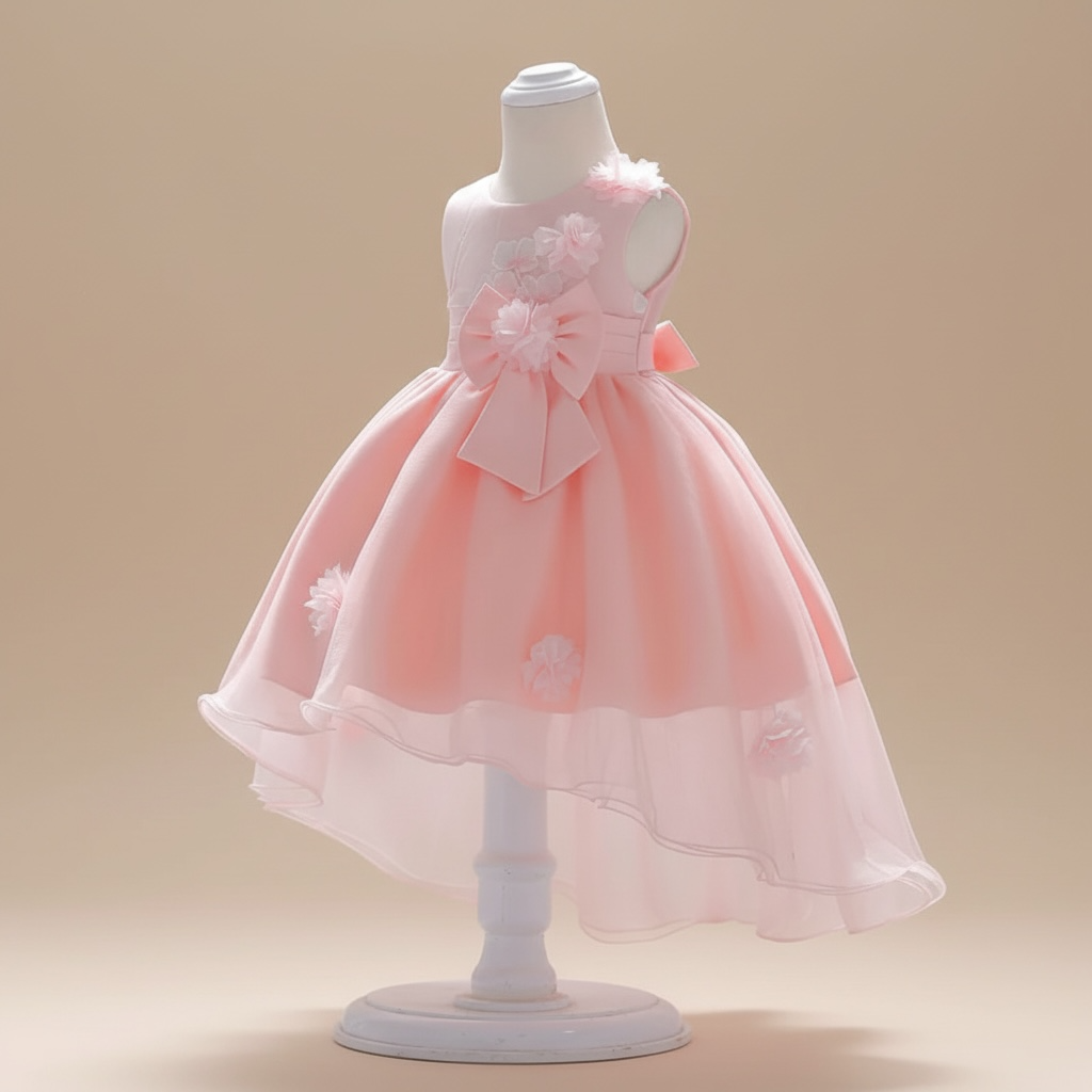 Robe rose bébé cérémonie