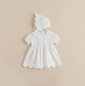 Barboteuse bébé blanc baptême