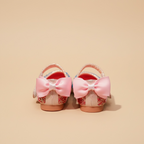 Ballerine enfant nœud papillon paillette rose