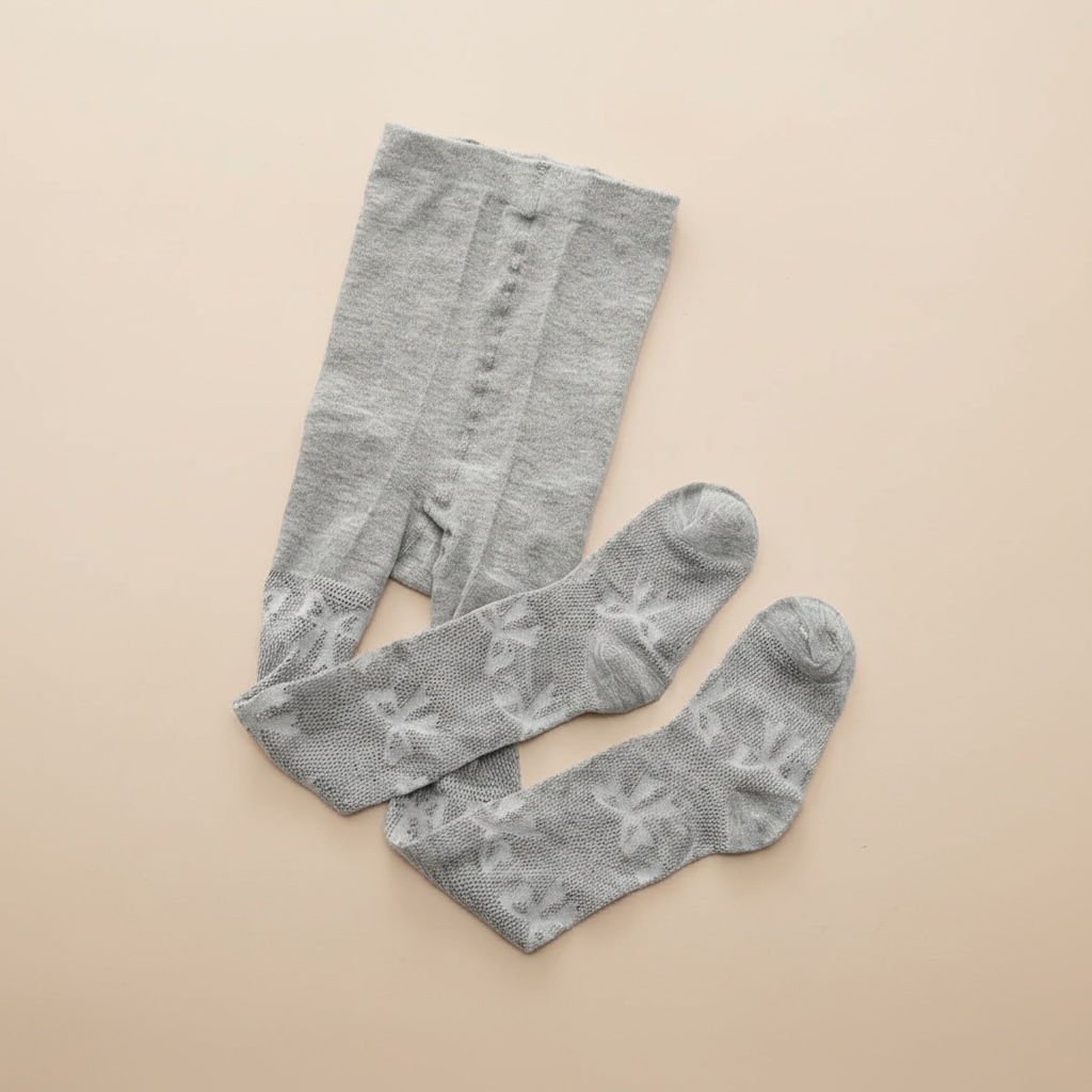 Collant fin fille nœud papillon