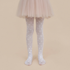 Collant enfant transparent - petit coeur