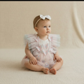 Barboteuse bébé anniversaire papillon
