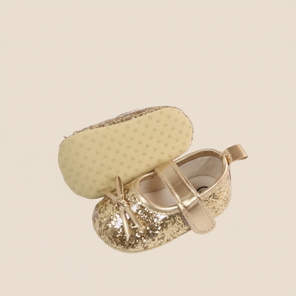 Chaussure bébé brillante fille