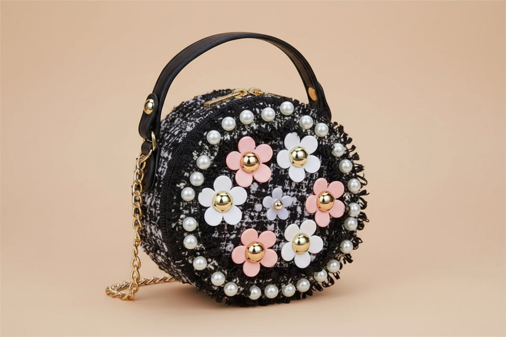 Sac à main fillette Bohème à fleurs