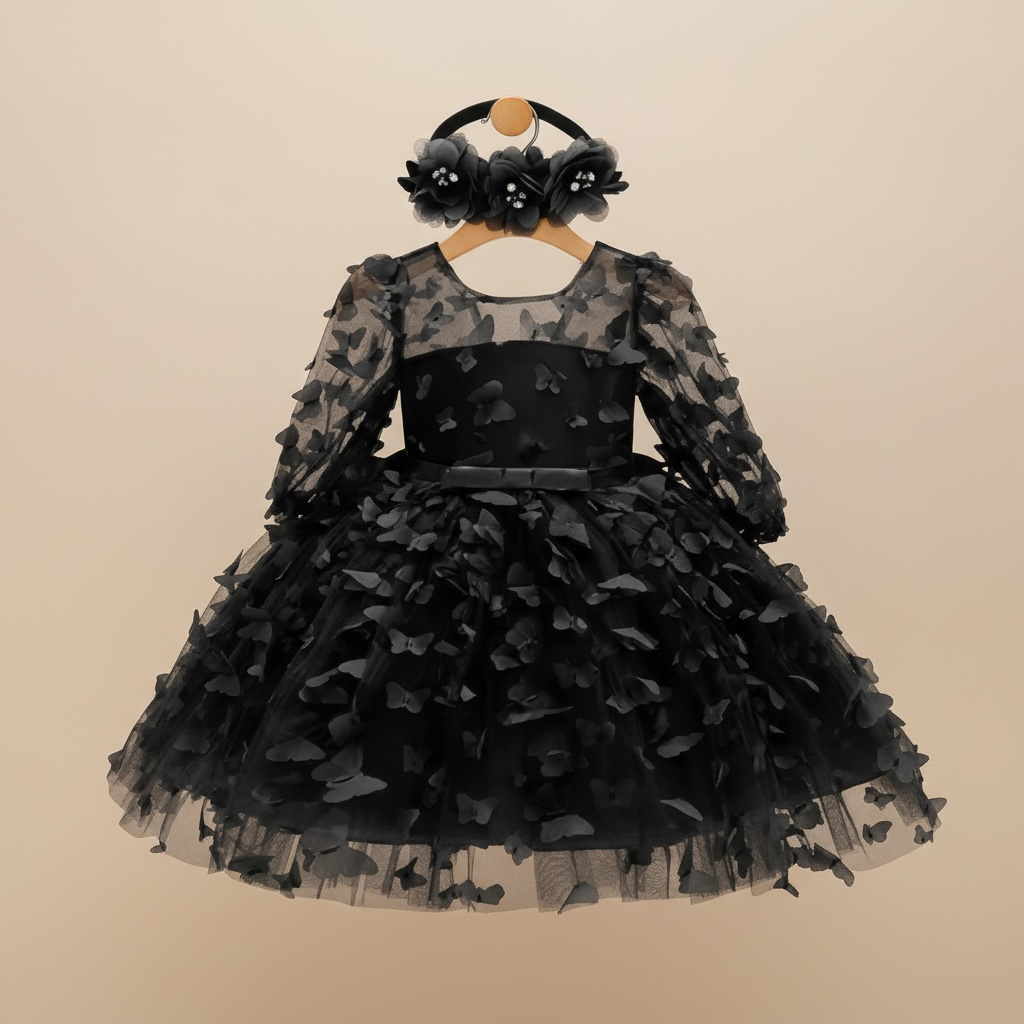 Robe bébé fille papillon