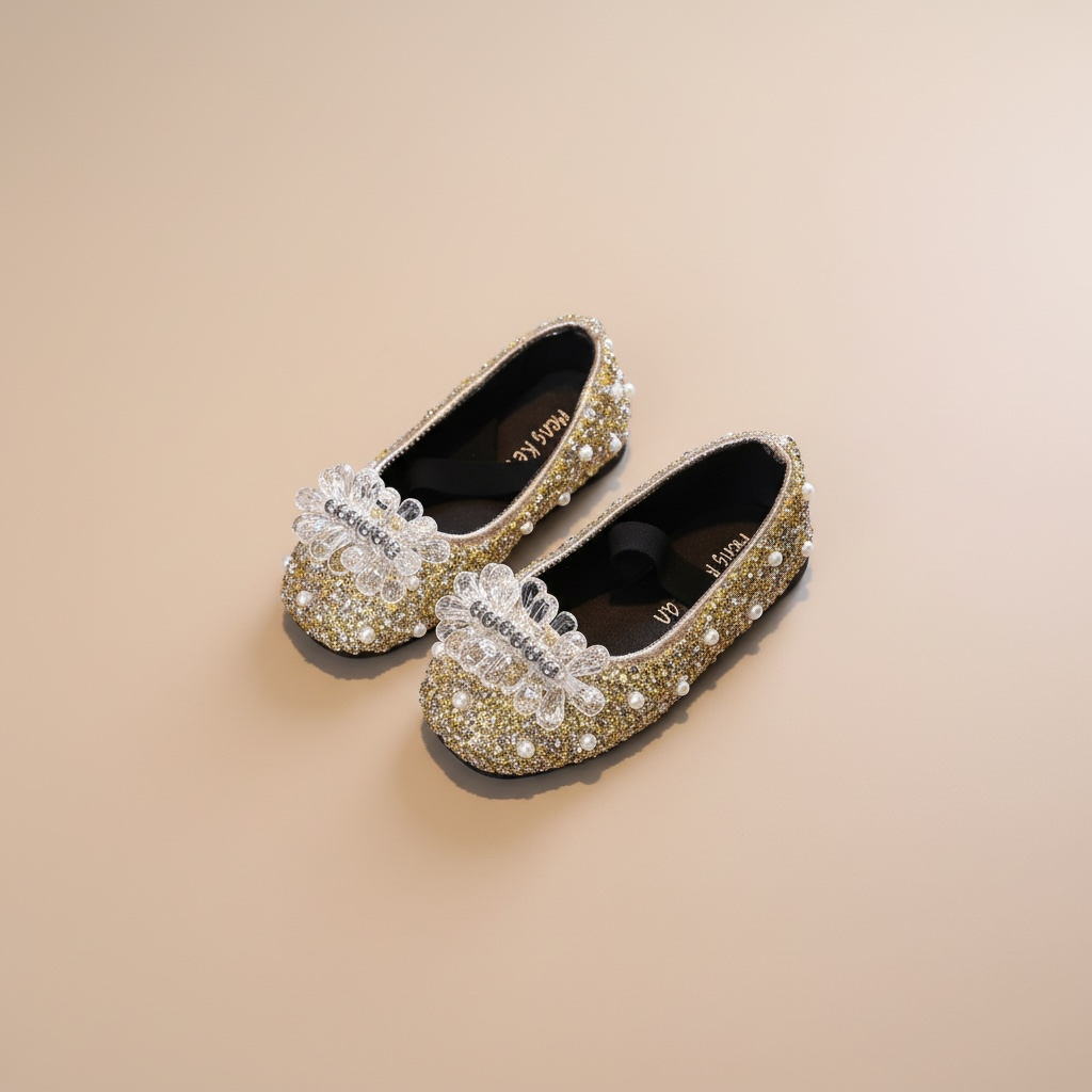 Ballerine fille strass et Noël