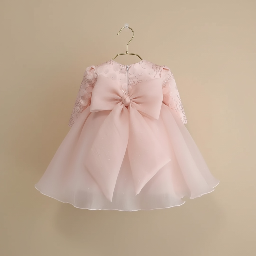 Vestito rosa per il compleanno della bambina