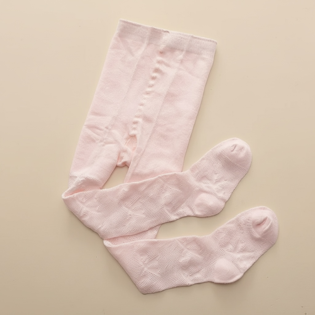 Collant fin fille nœud papillon