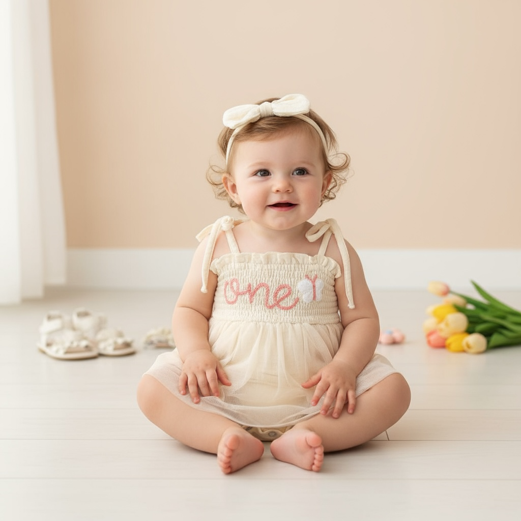 Pelele de bebé, cumpleaños de 1 año (Uno)